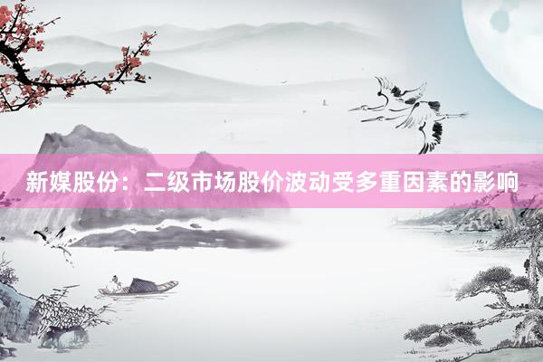 新媒股份：二级市场股价波动受多重因素的影响