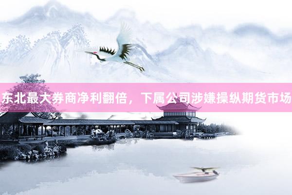 东北最大券商净利翻倍，下属公司涉嫌操纵期货市场