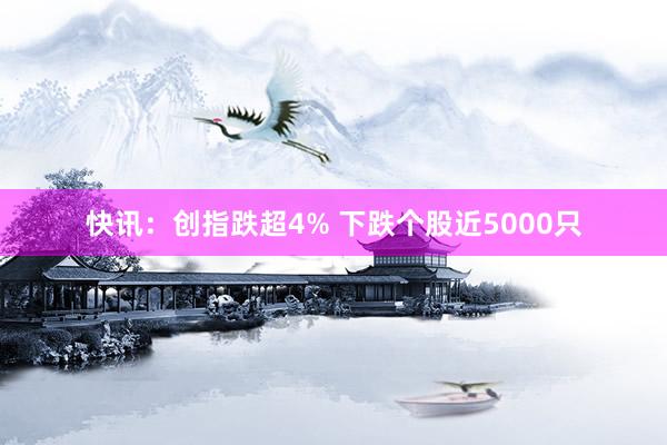 快讯：创指跌超4% 下跌个股近5000只