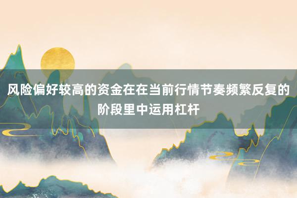 风险偏好较高的资金在在当前行情节奏频繁反复的阶段里中运用杠杆