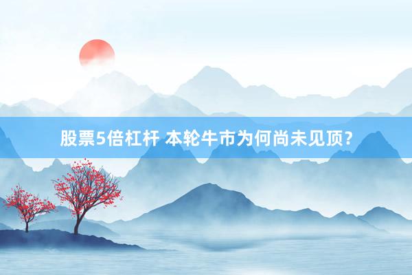 股票5倍杠杆 本轮牛市为何尚未见顶？