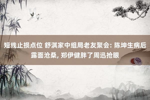 短线止损点位 舒淇家中组局老友聚会: 陈坤生病后露面沧桑, 郑伊健胖了周迅抢眼